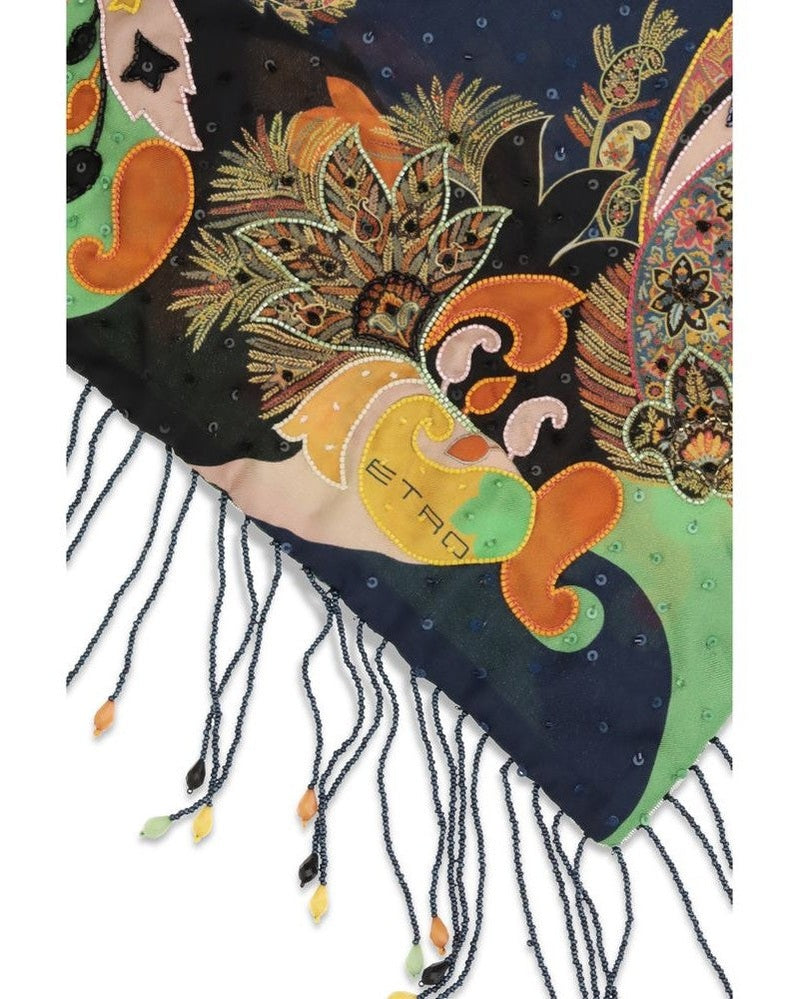 Etro Multicolor Silk Scarf Glam Steals