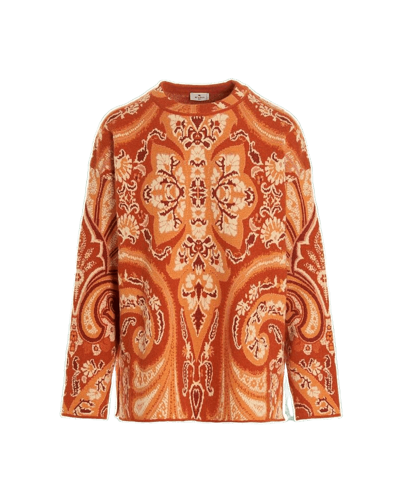 Etro Orange Polyamide Sweatshirt Glam Steals