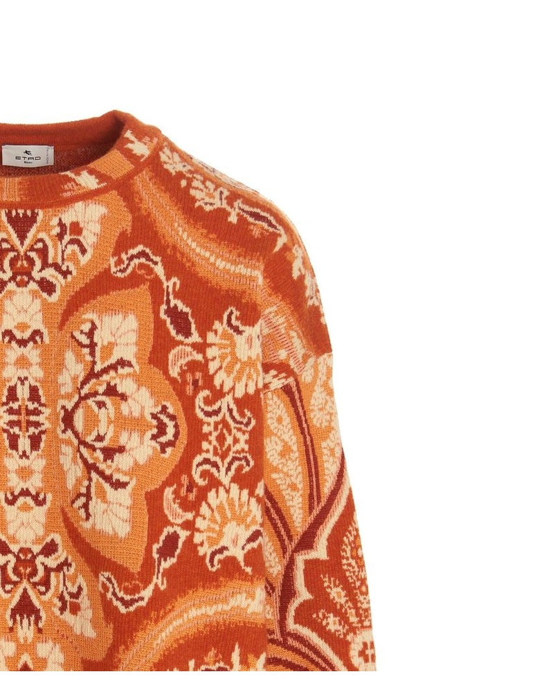 Etro Orange Polyamide Sweatshirt Glam Steals