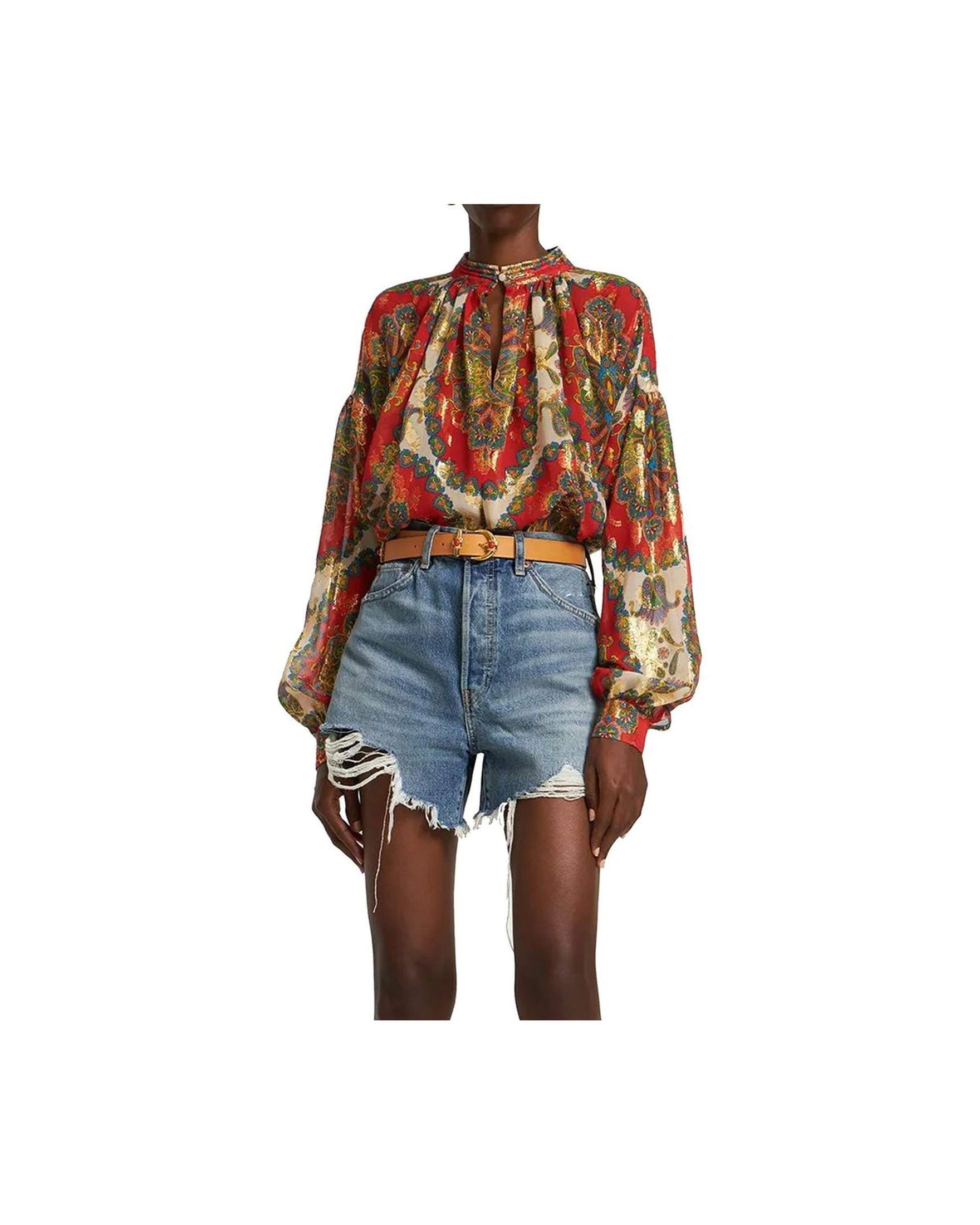 Etro Silk Printed Shirt Glam Steals