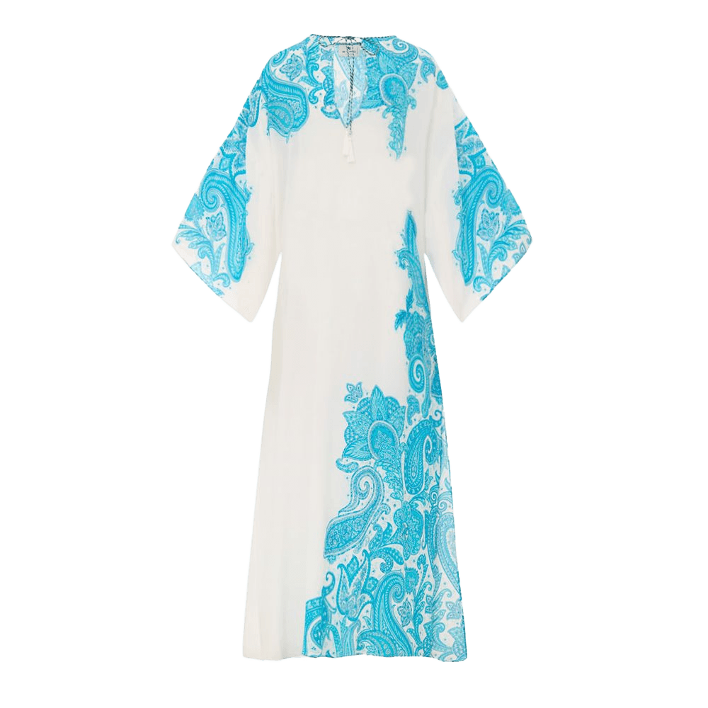 Etro White Viscose Casual Dress Glam Steals