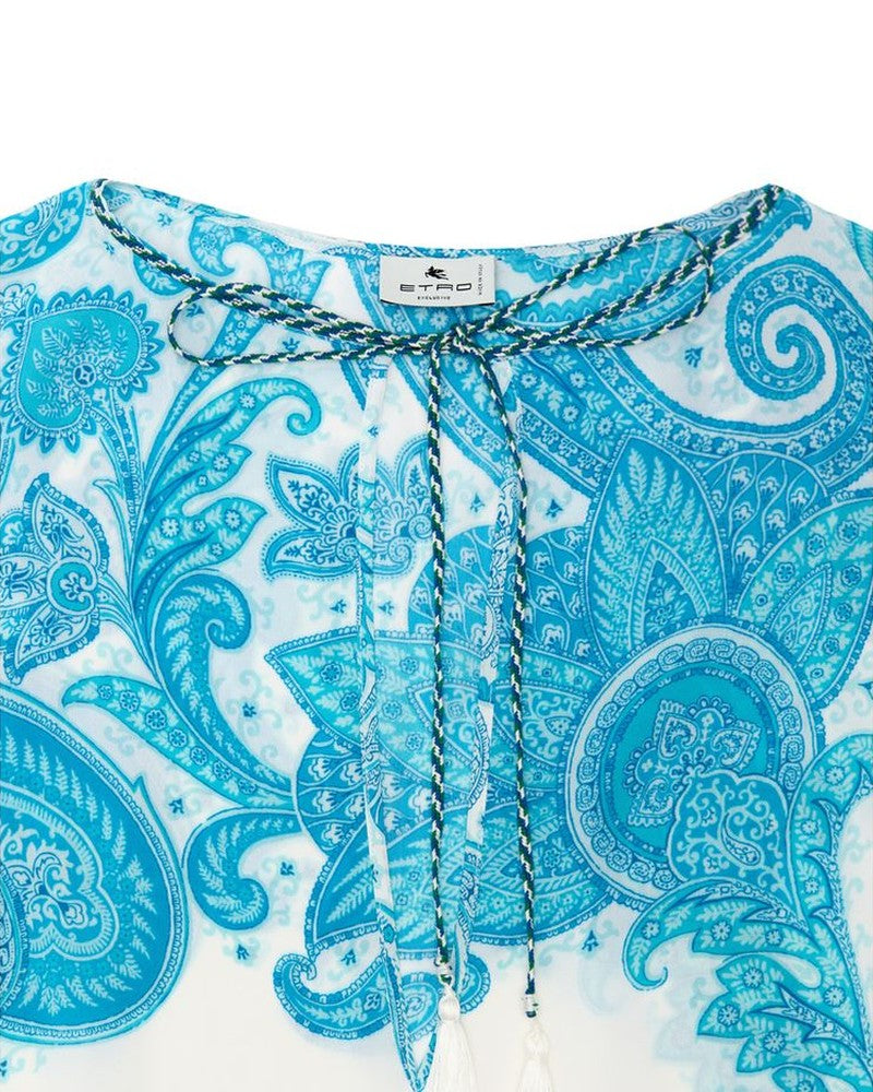 Etro White Viscose Casual Dress Glam Steals