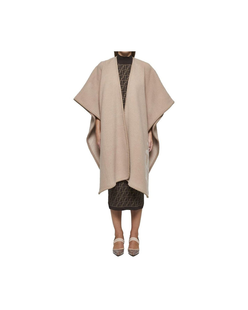 Fendi Beige Cashmere Poncho Glam Steals