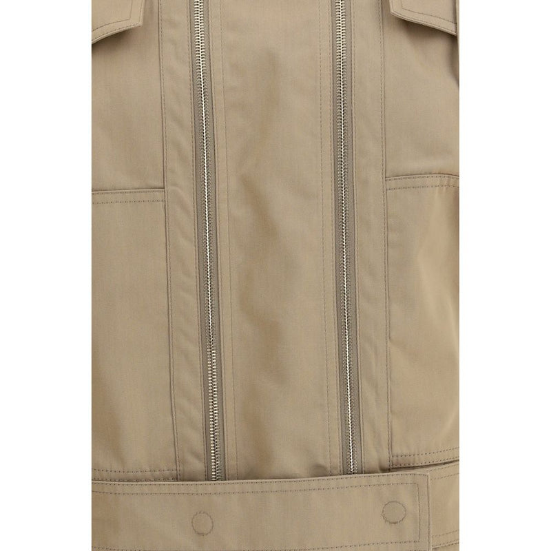 Fendi Beige Cotton Full Length Jacket Glam Steals