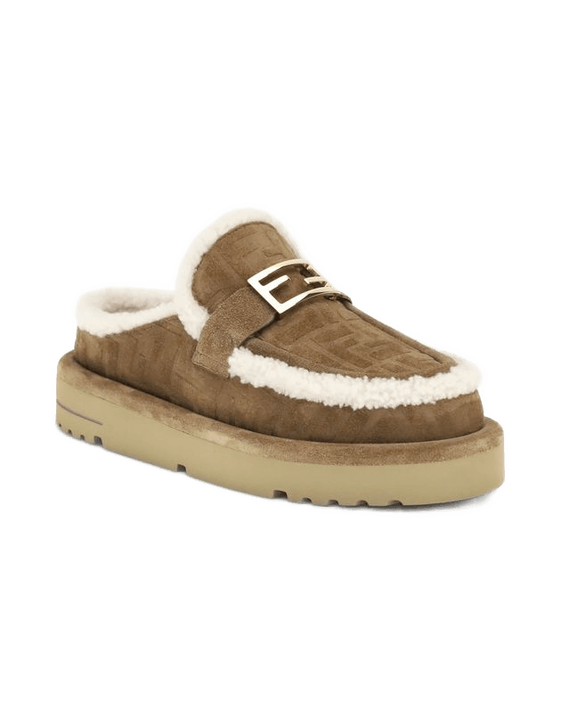 Fendi Beige Leather Mules Glam Steals