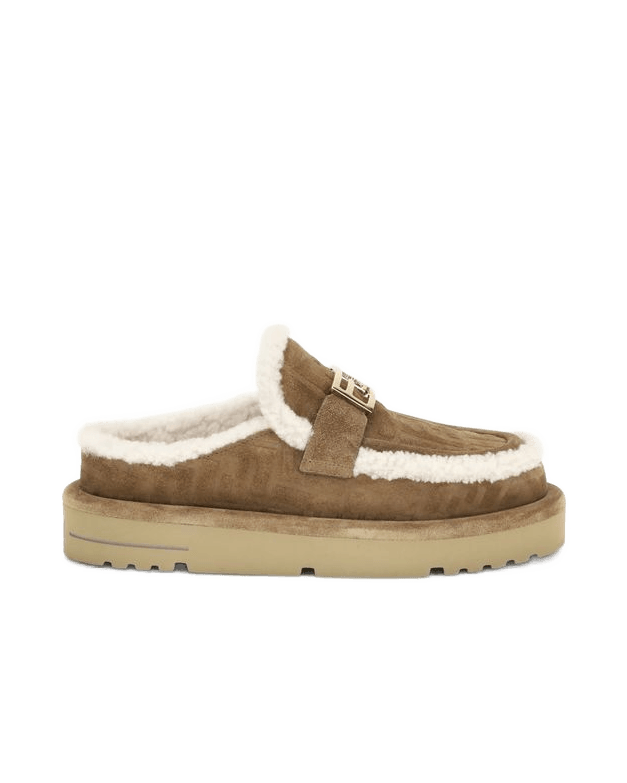 Fendi Beige Leather Mules Glam Steals