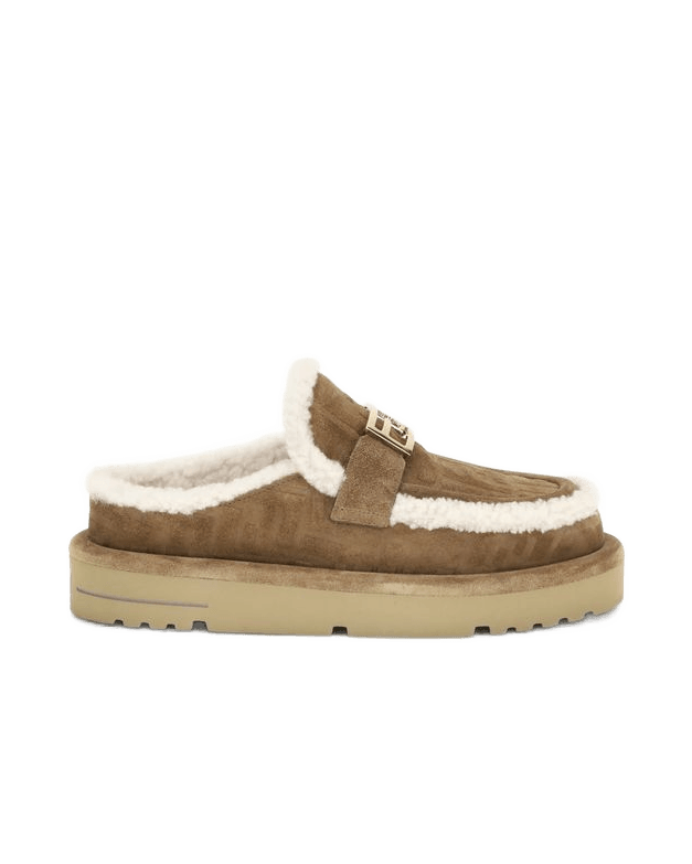 Fendi Beige Leather Mules Glam Steals