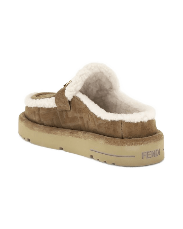 Fendi Beige Leather Mules Glam Steals