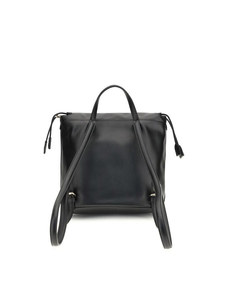 Fendi Black Calf Leather Bos Taurus Backpack Glam Steals