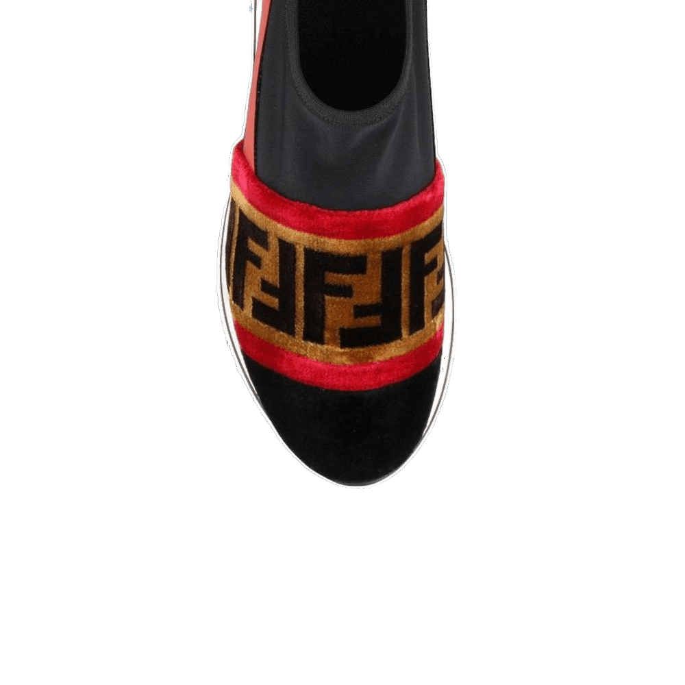 Fendi Black Fabric Sneakers Glam Steals