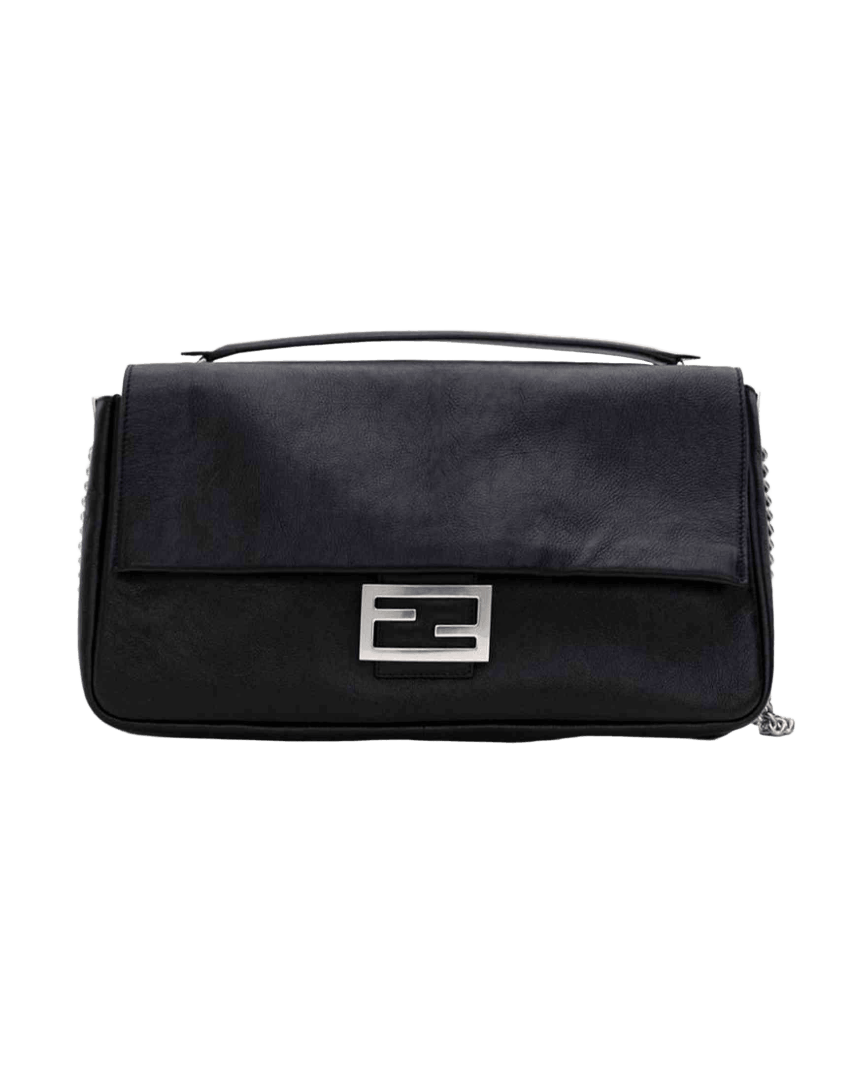 Fendi Black Leather Shoulder Bag Glam Steals