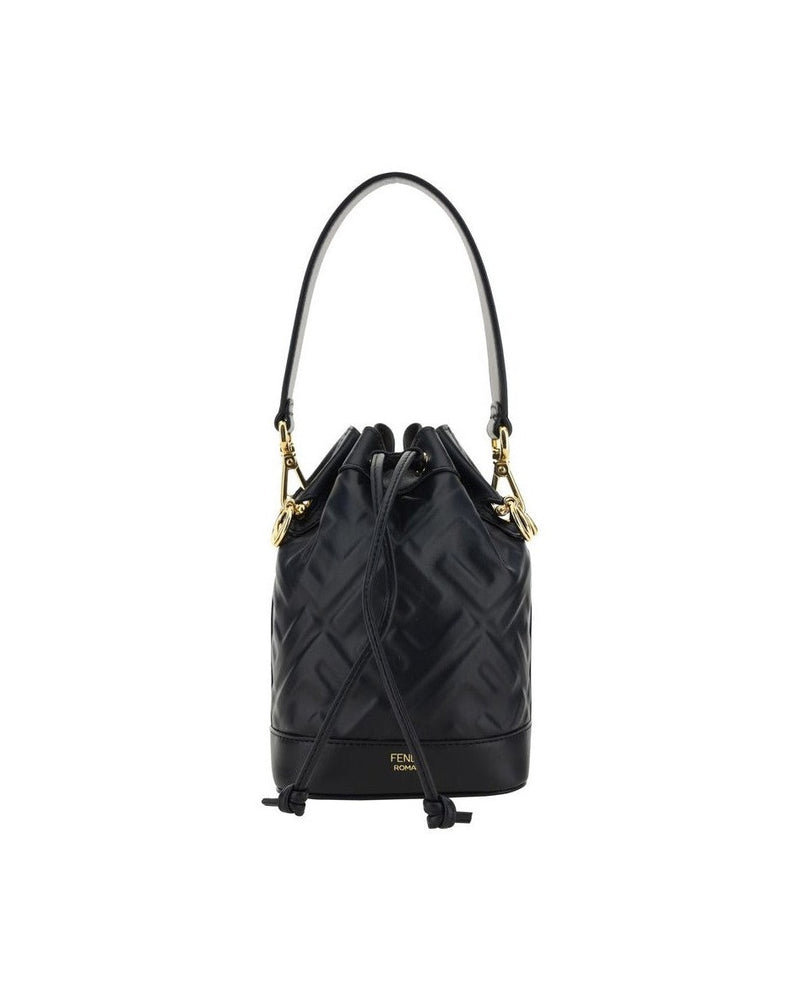 Fendi Black Polyamide Bucket Bag Glam Steals