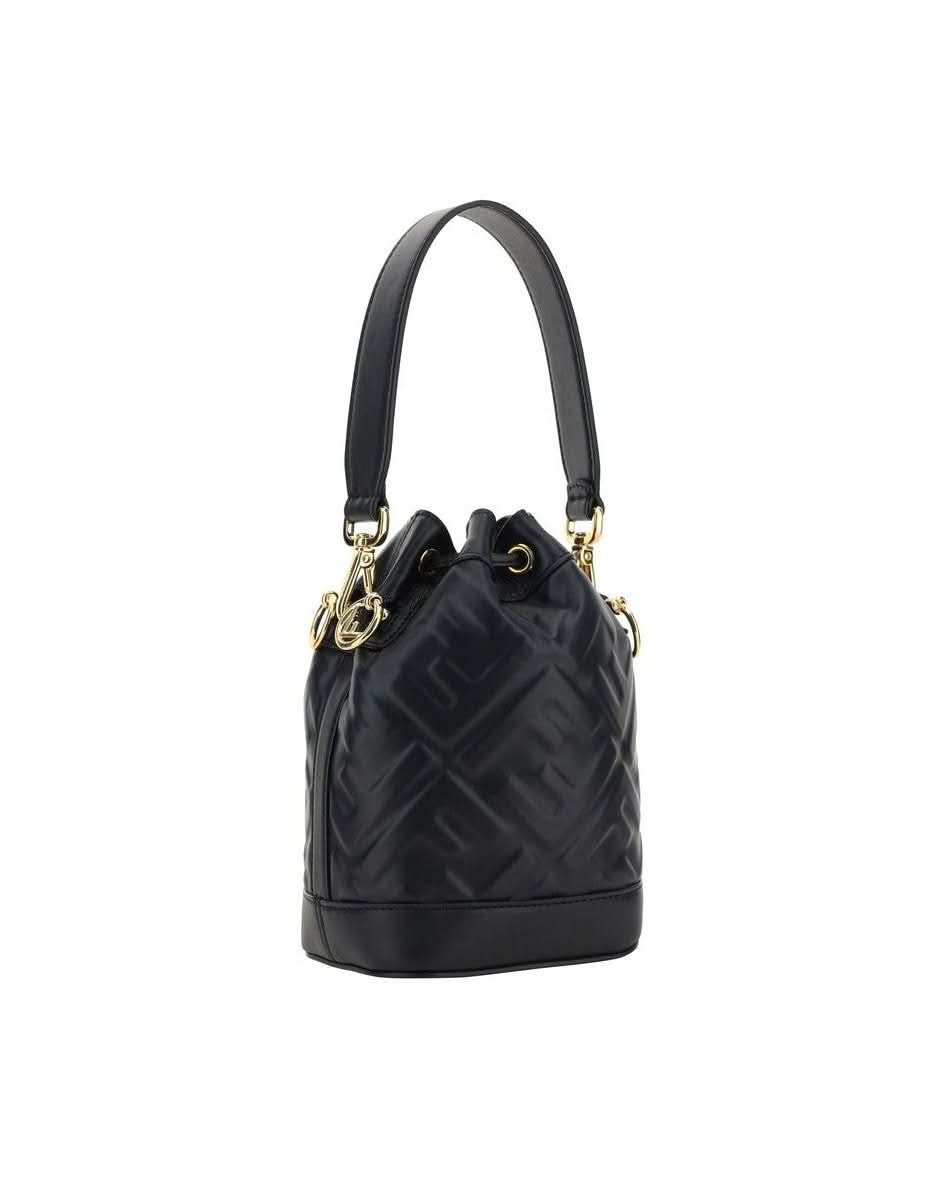 Fendi Black Polyamide Bucket Bag 