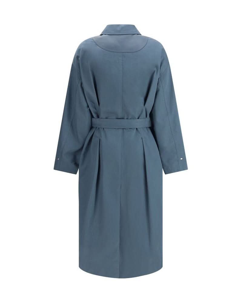 Fendi Blue Cotton Coat 