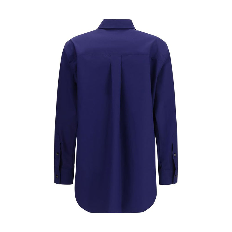 Fendi Blue Cotton Pattern Shirt Glam Steals