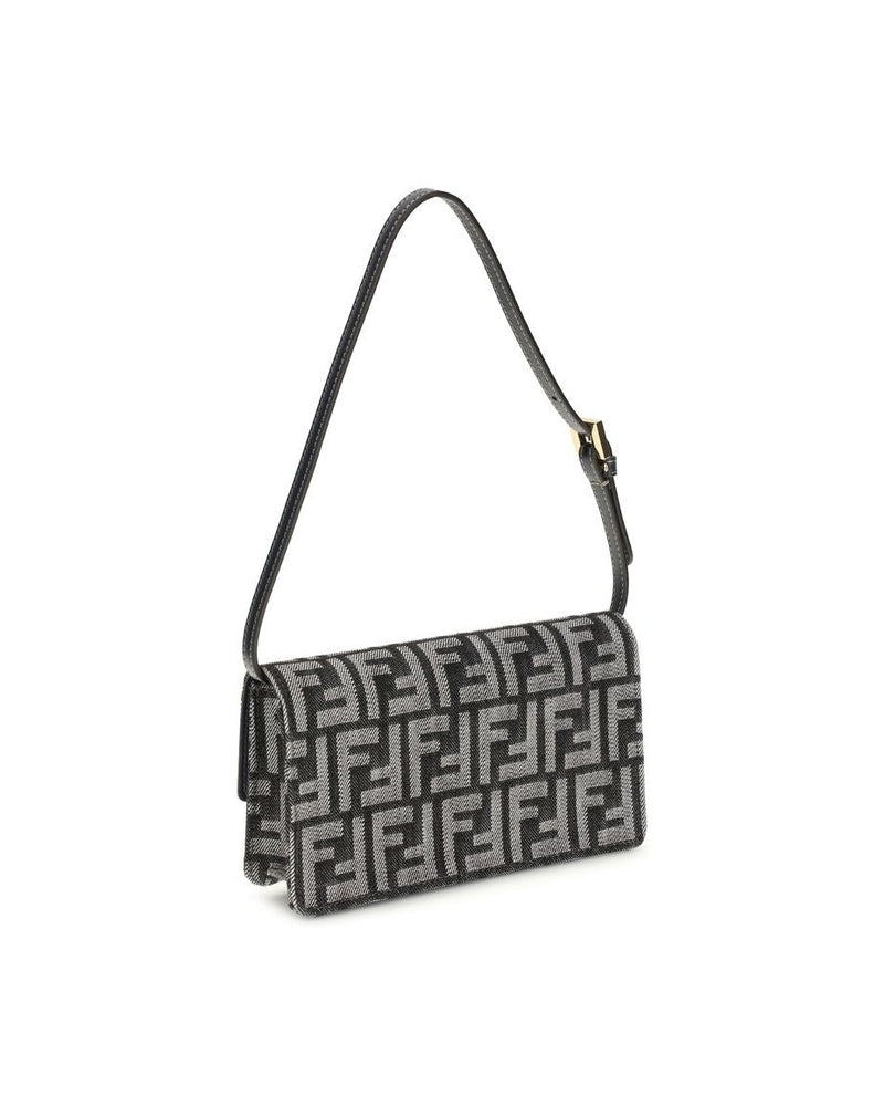 Fendi Blue Cotton Wallet Glam Steals