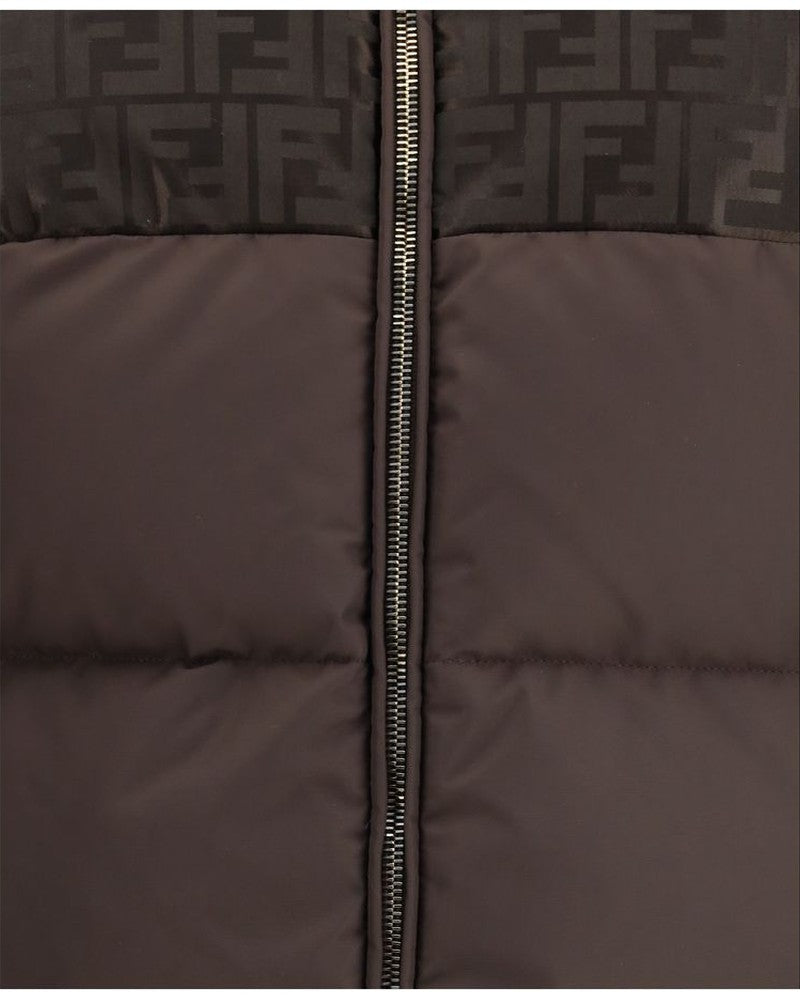 Fendi Brown Cotton Puffer Jacket Glam Steals