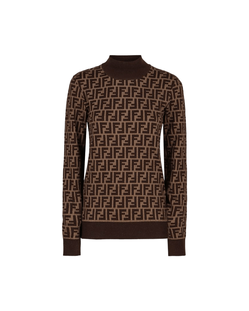 Fendi Brown Cotton Sweatshirt Glam Steals