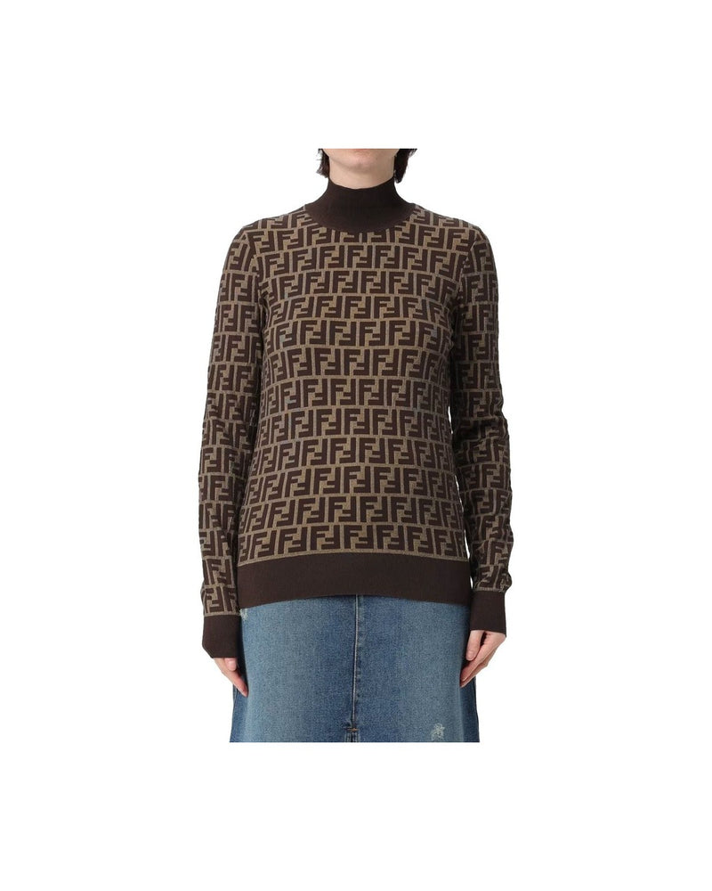 Fendi Brown Cotton Sweatshirt Glam Steals