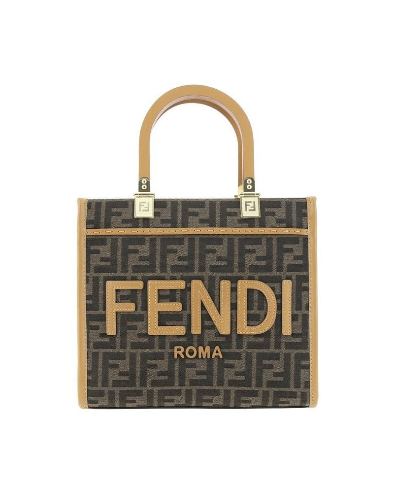 Fendi Brown Polyester Shoulder Bag Glam Steals