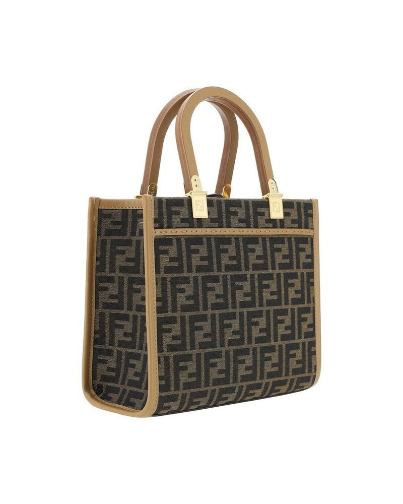 Fendi Brown Polyester Shoulder Bag Glam Steals