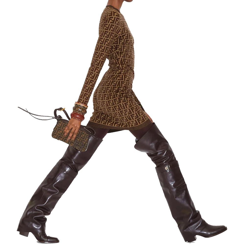 Fendi Cotton Ff Dress Glam Steals