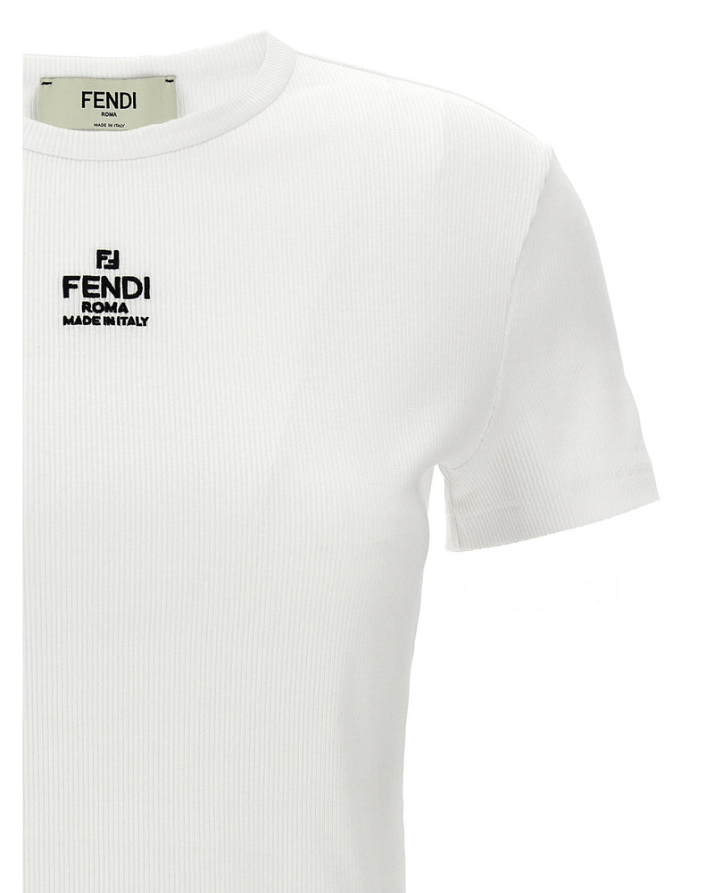 Fendi Cropped T-shirt Glam Steals