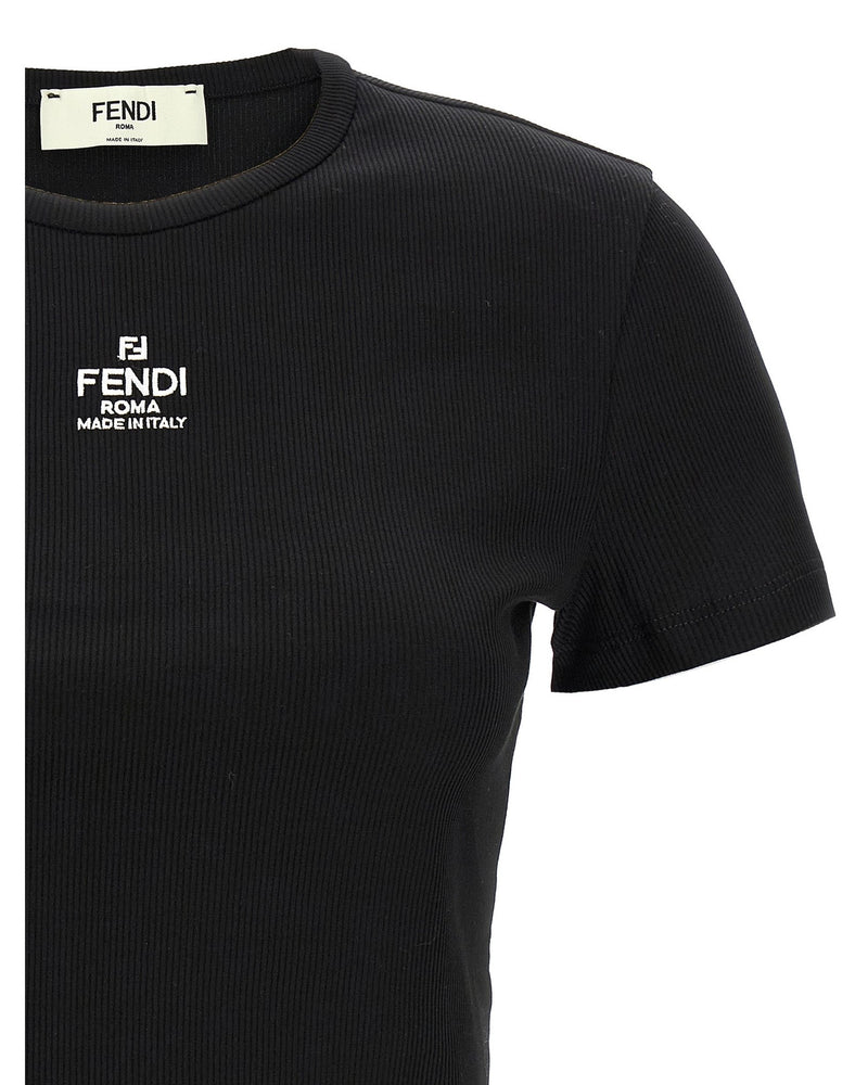 Fendi Cropped T-shirt Glam Steals
