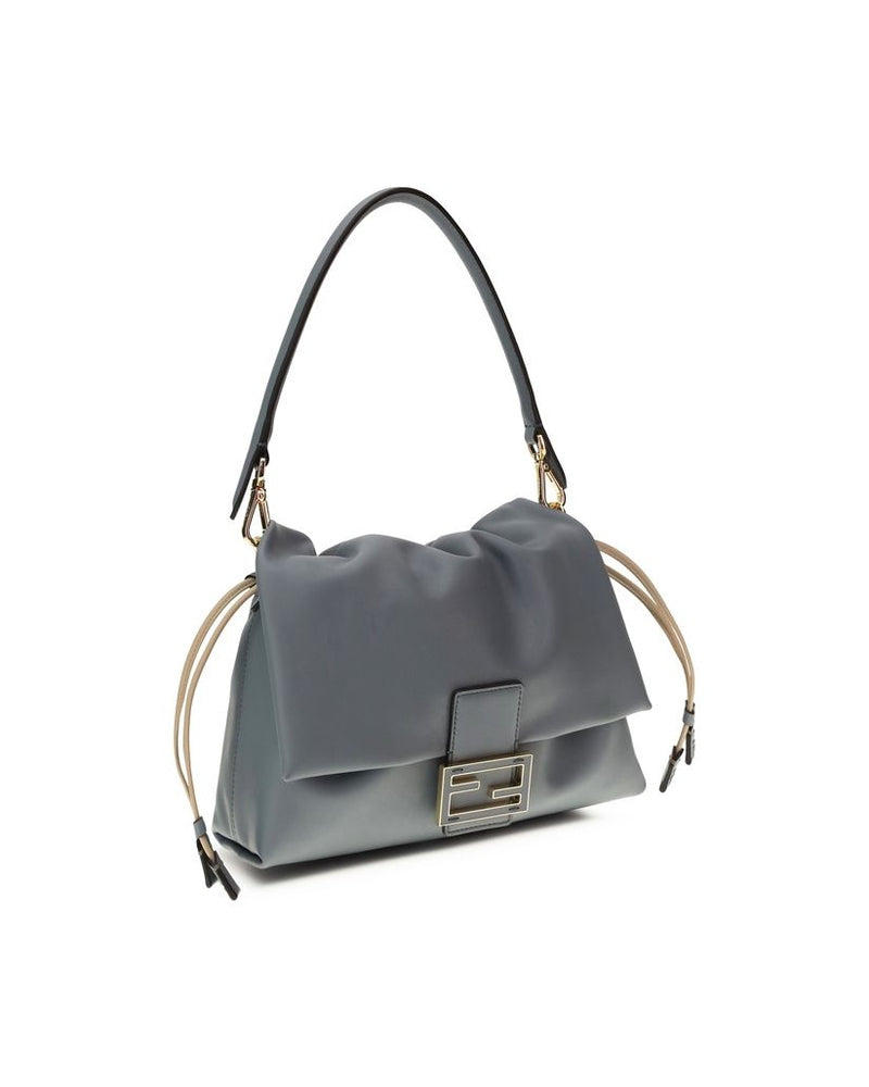 Fendi Light Blue Calf Leather Bos Taurus Shoulder Bag Glam Steals