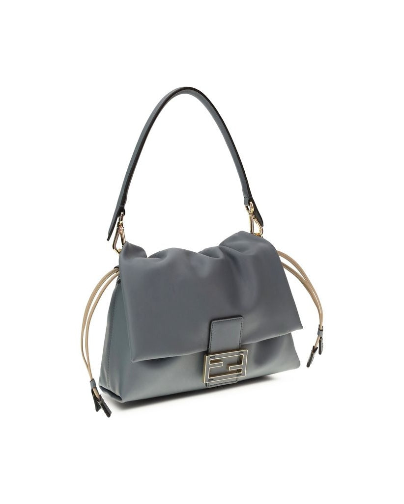 Fendi Light Blue Calf Leather Bos Taurus Shoulder Bag Glam Steals