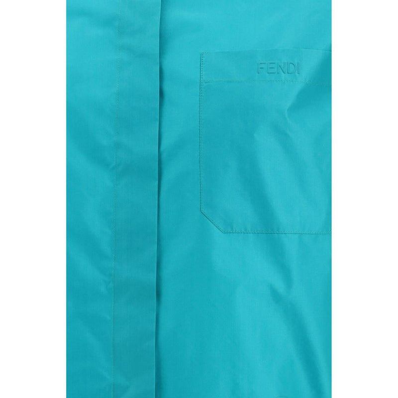 Fendi Light Blue Silk Dress Shirt Glam Steals