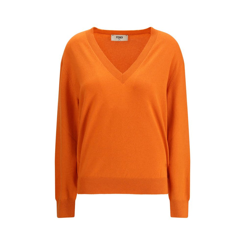 Fendi Orange Cashmere Sweatshirt Glam Steals