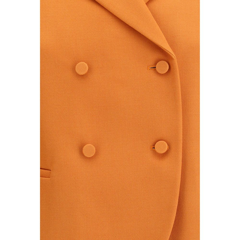 Fendi Orange Wool Fleece Coat Glam Steals