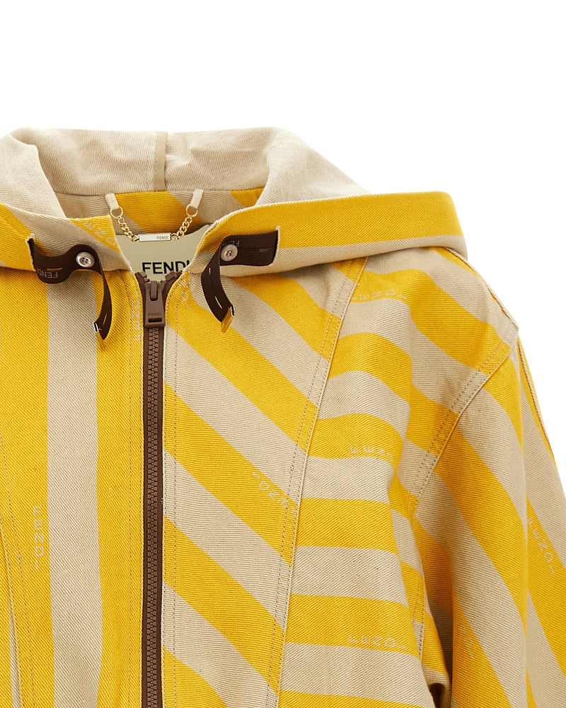 Fendi Pequin Striped Jacket Glam Steals