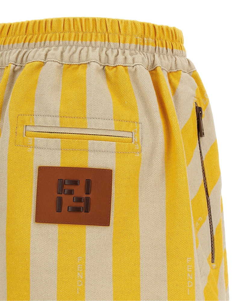 Fendi Pequin Striped Shorts Glam Steals