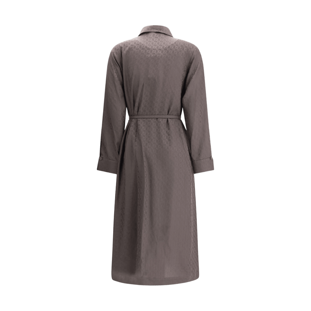 Fendi Silk Ff Jacquard Dress Glam Steals