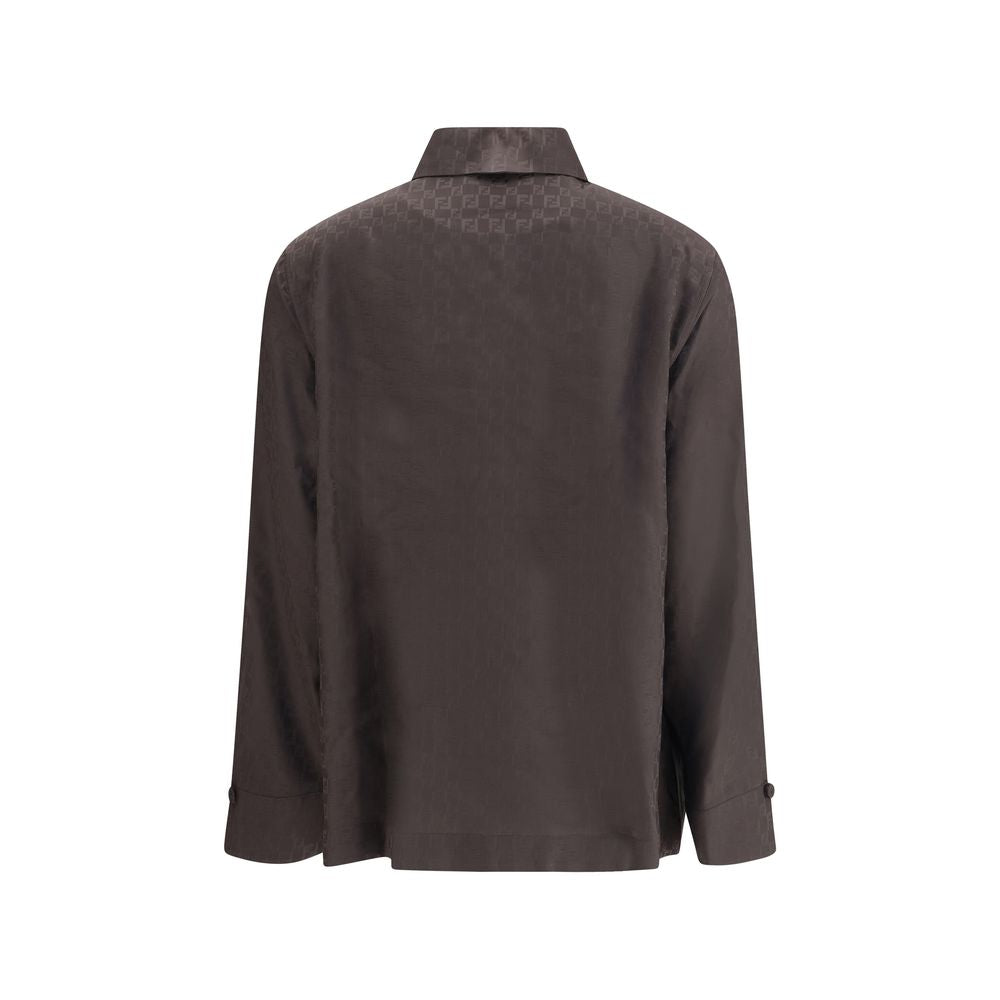 Fendi Silk Jacquard Shirt Glam Steals