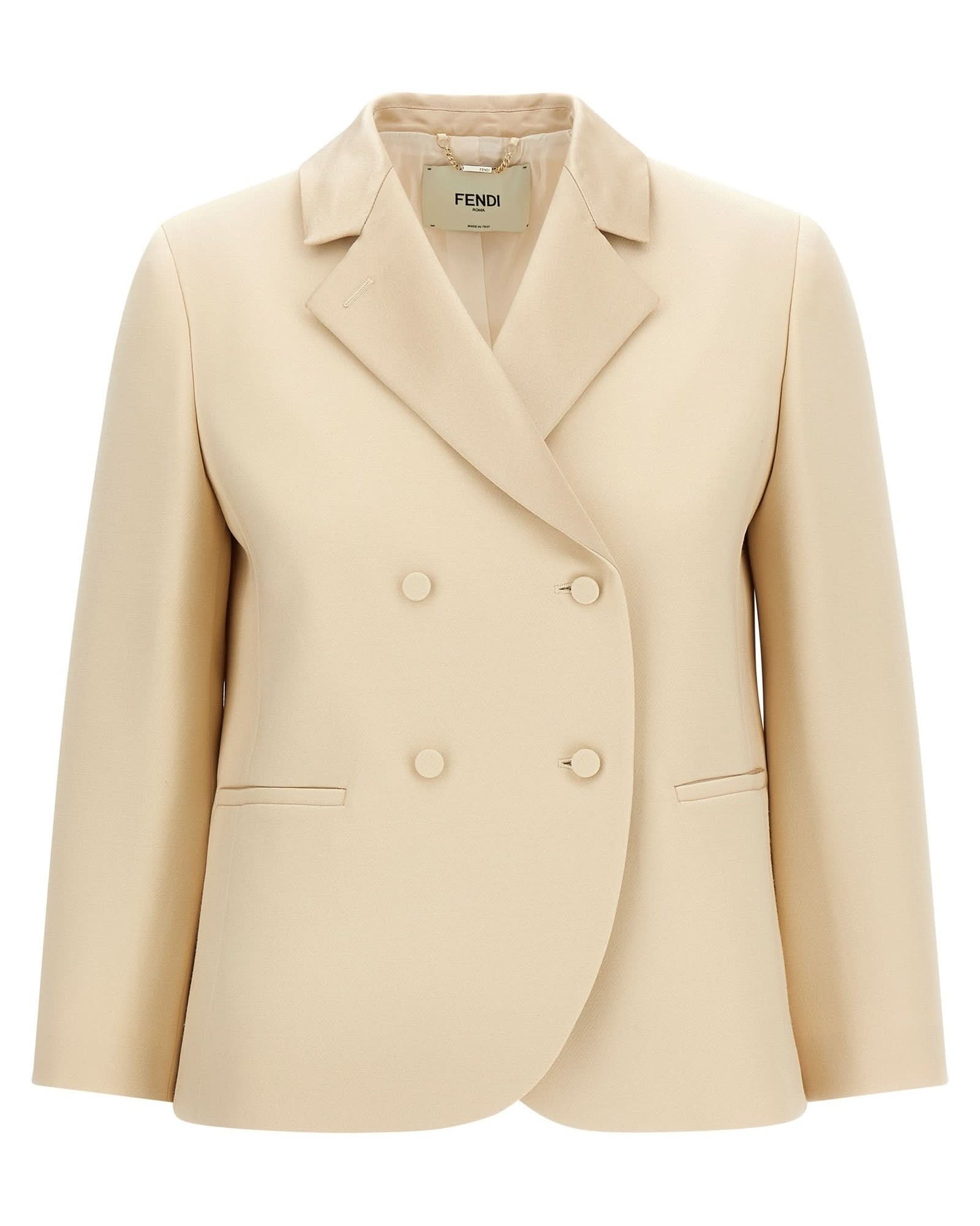 Fendi Silk Lapel Blazer Glam Steals