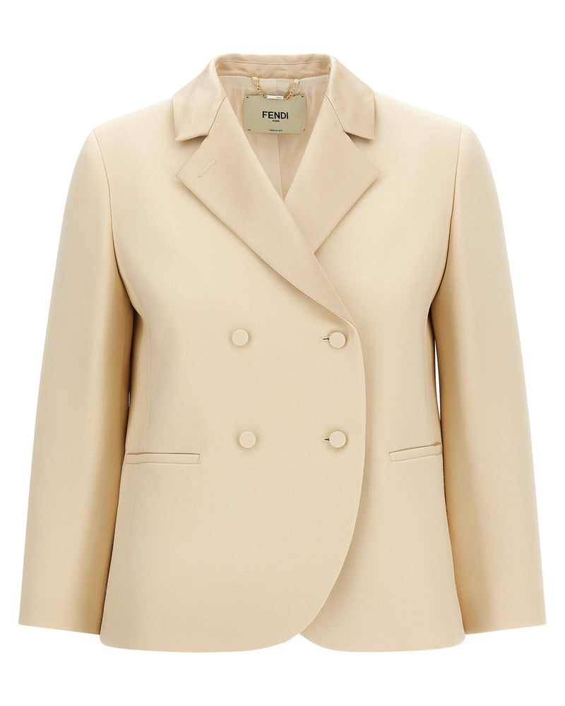 Fendi Silk Lapel Blazer Glam Steals