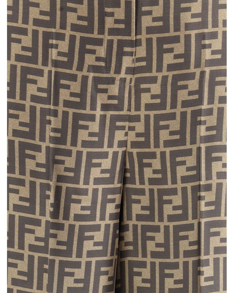 Fendi Silk Monogram Pattern Pant Glam Steals