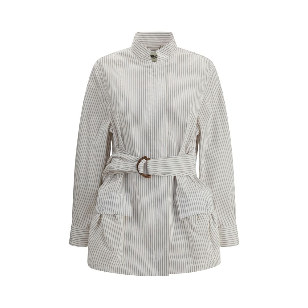 Fendi Striped Shirt Jacket Glam Steals