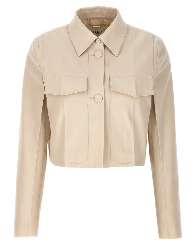 Fendi Tailored Crop Jacket Glam Steals