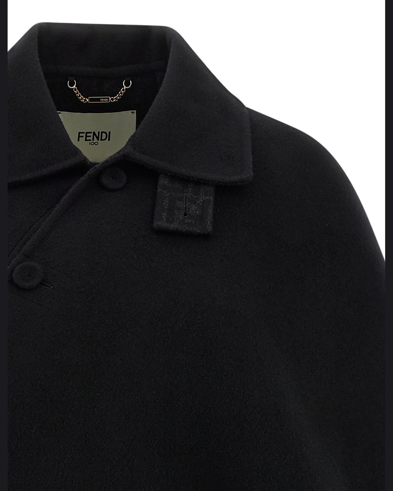 Fendi Wool Double Cape Glam Steals