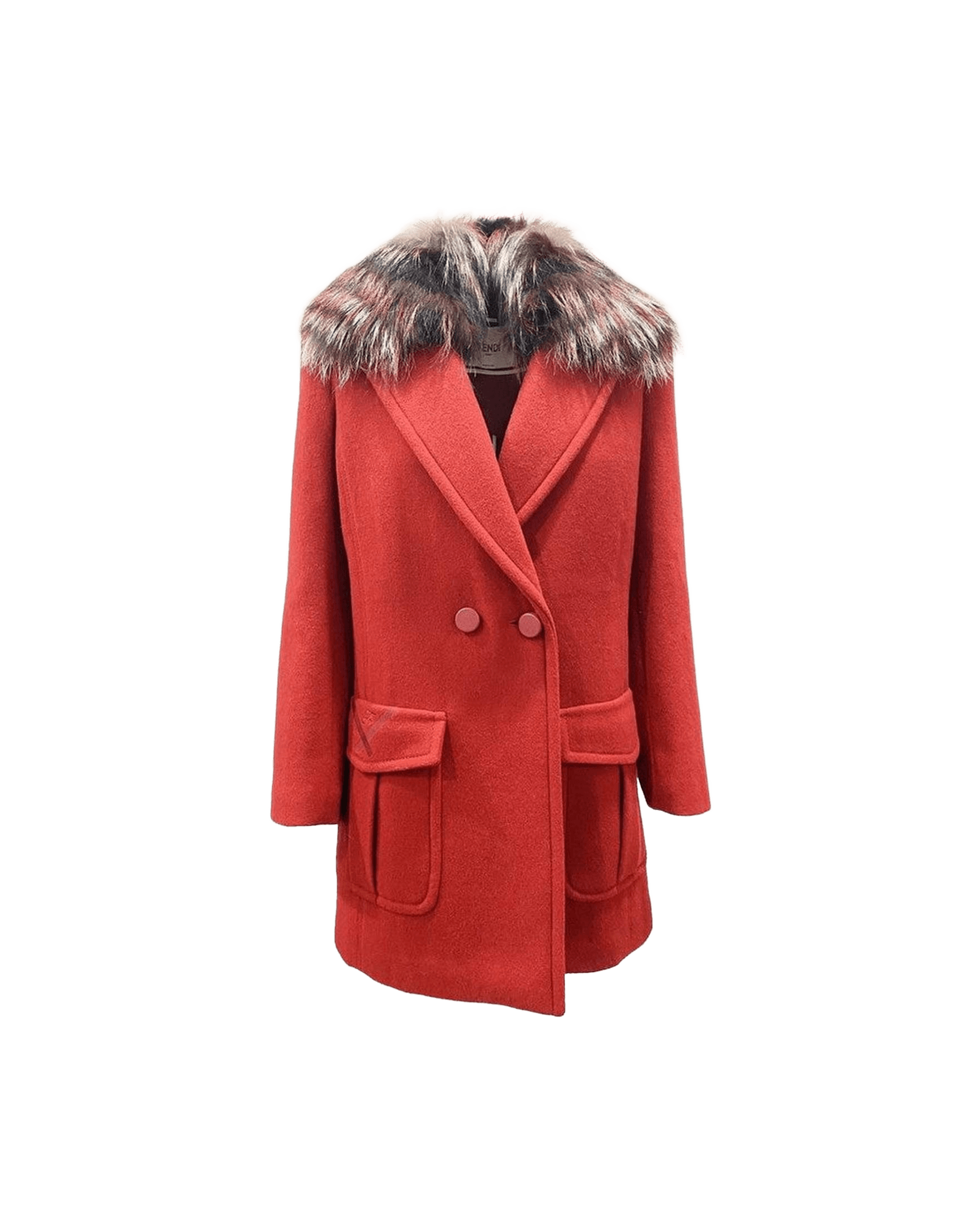 Fendi Wool Fur Collar Coat Glam Steals