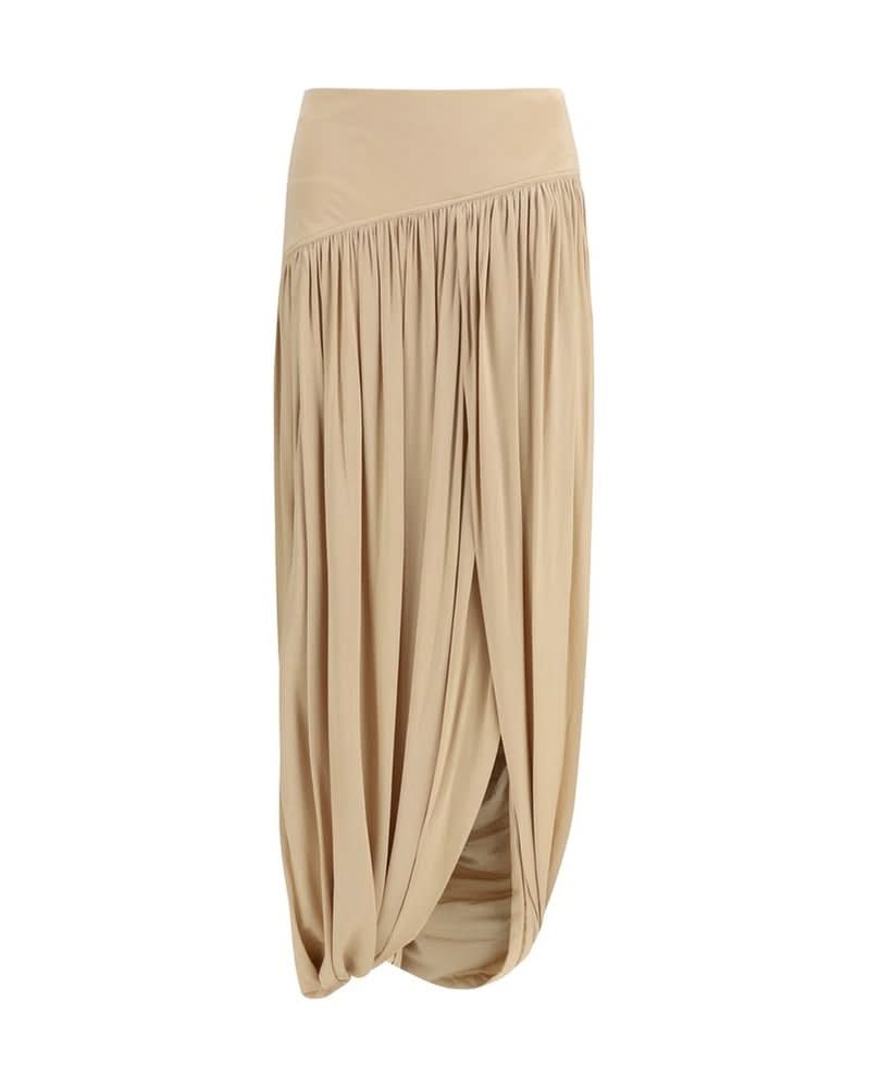 Ferragamo Beige Viscose Skirt