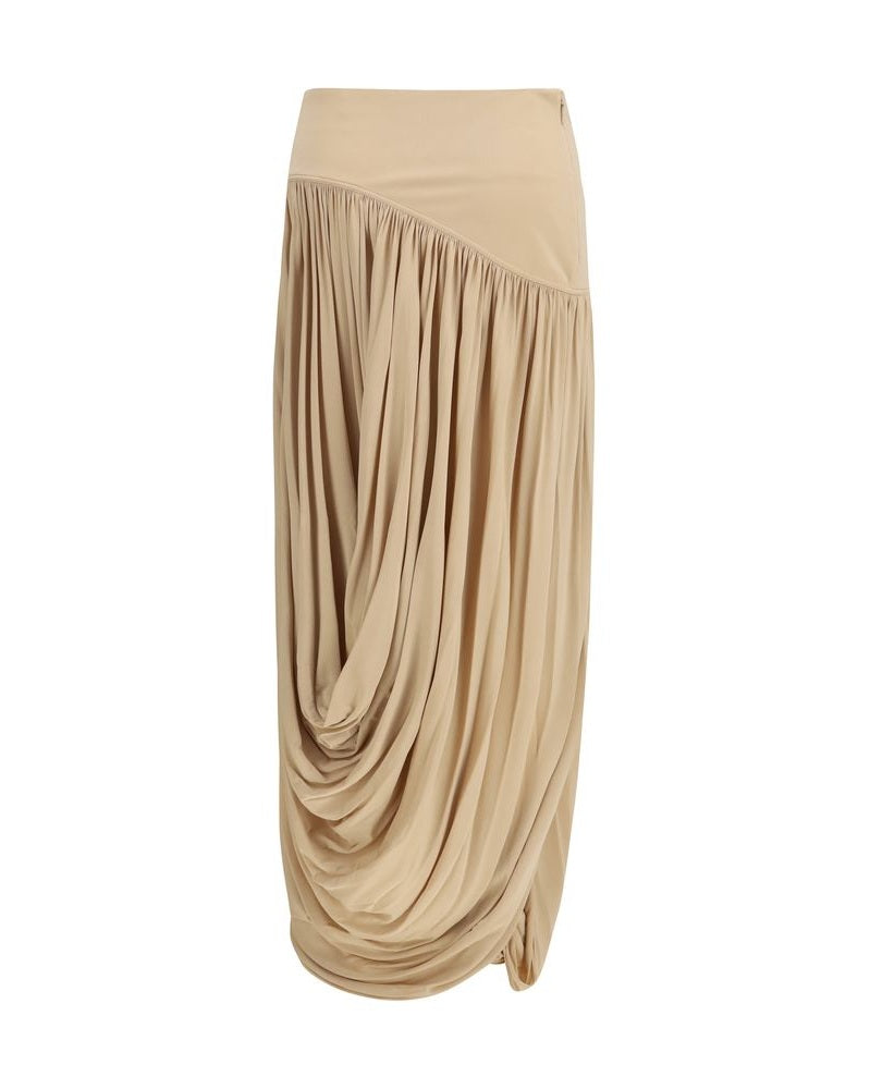 Ferragamo Beige Viscose Skirt Glam Steals