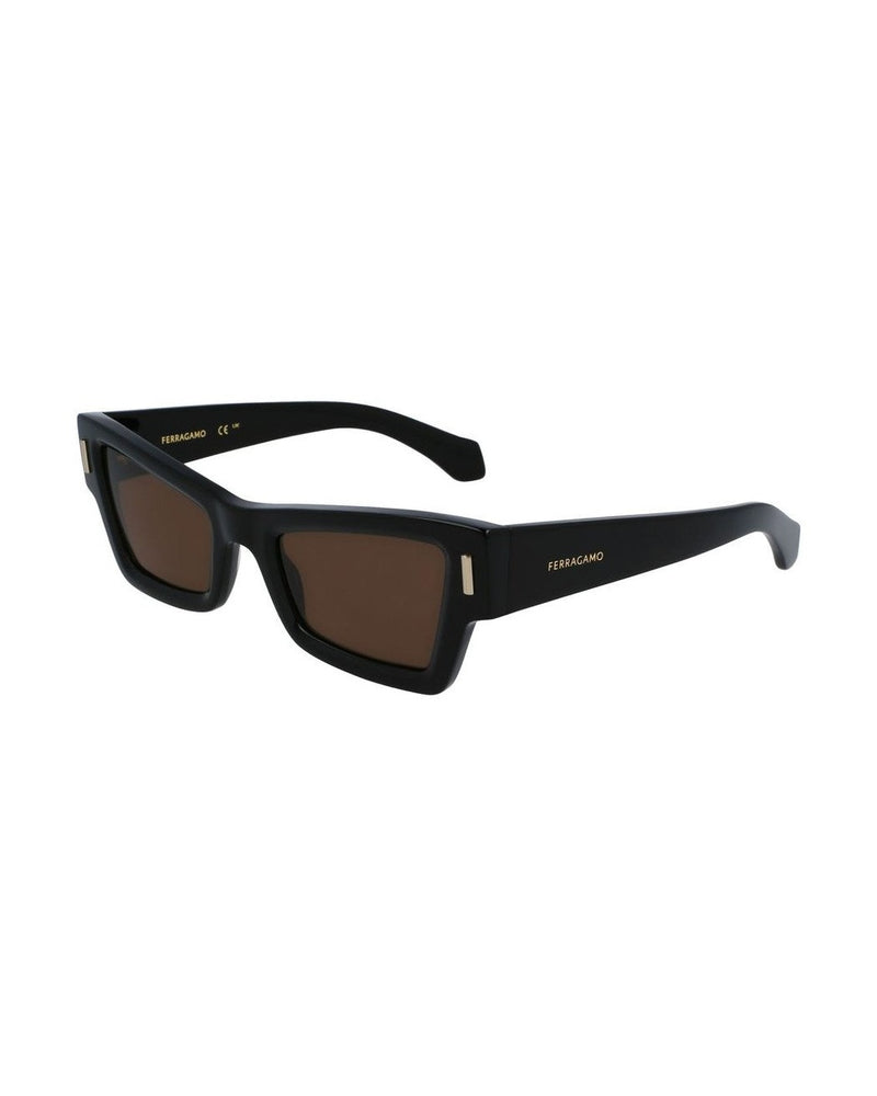 Ferragamo Black Acetate Sunglasses Glam Steals