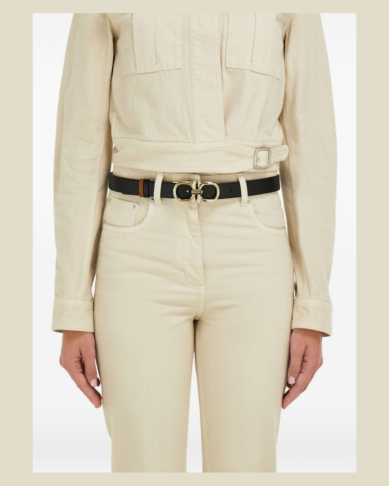 Ferragamo Black Belts Glam Steals