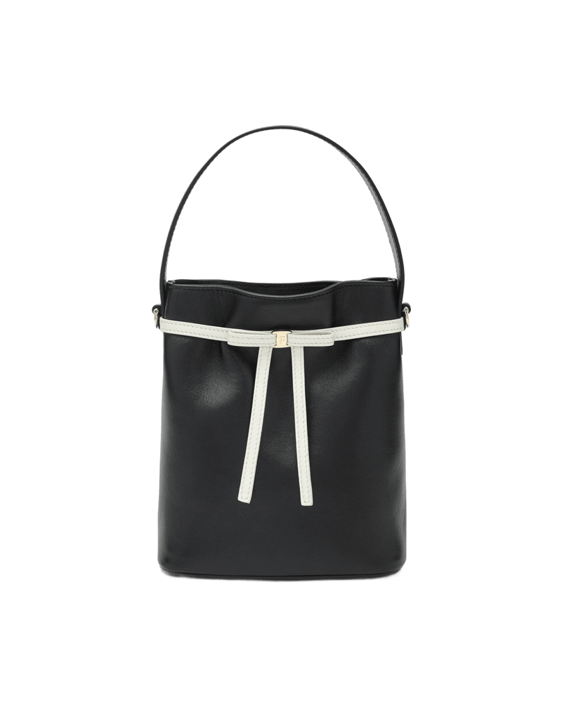 Ferragamo Black Bow Bucket Bag Glam Steals