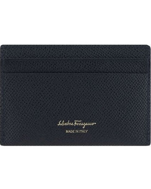 Ferragamo Black Calf Leather Bos Taurus Wallet Glam Steals